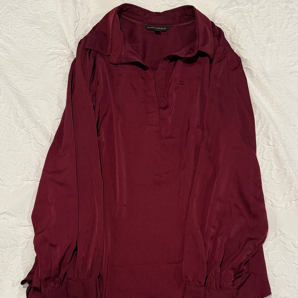 Banana Republic Deep Red Blouse